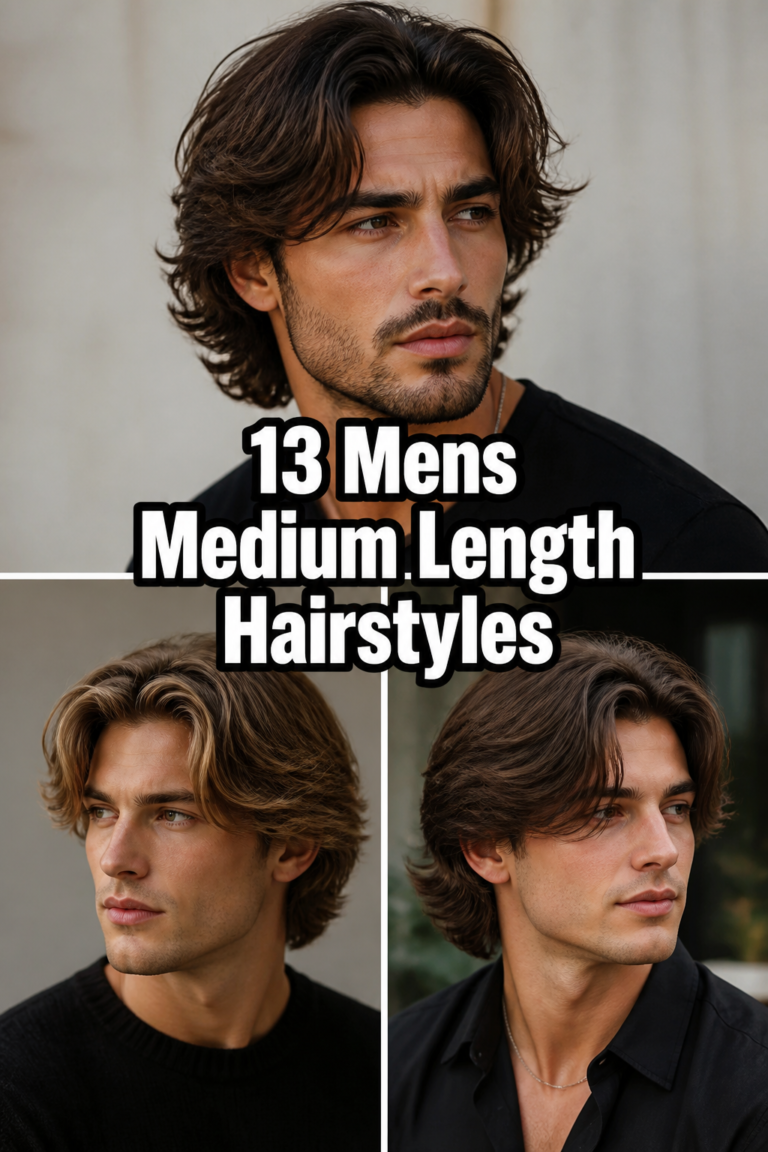 ✂️ 13 Mens Medium Length Hairstyles