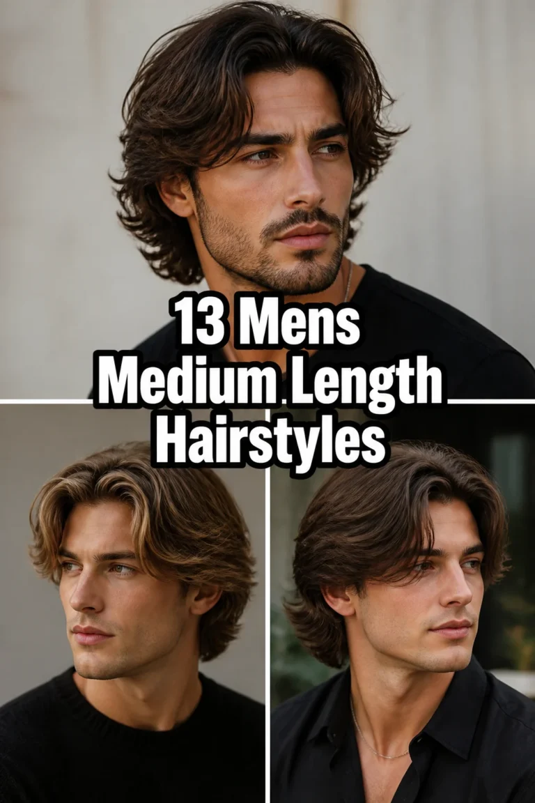 ✂️ 13 Mens Medium Length Hairstyles