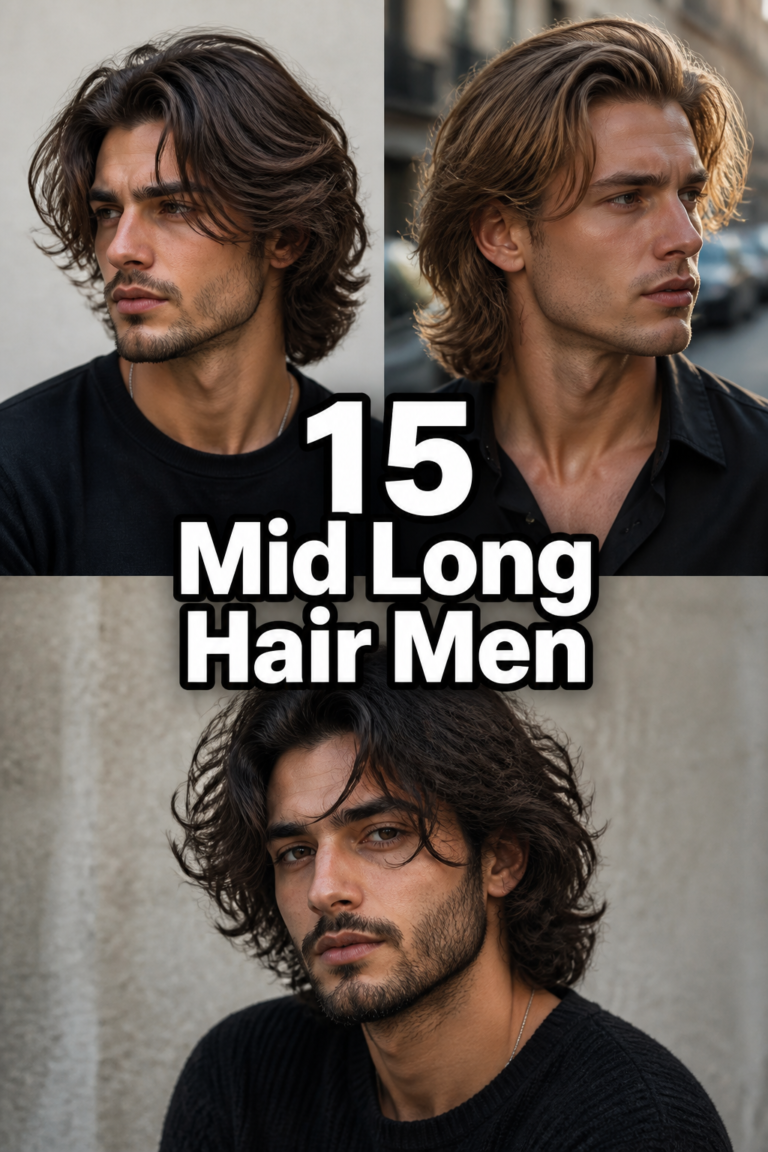 💇‍♂️ 15 Mid Long Hair Men
