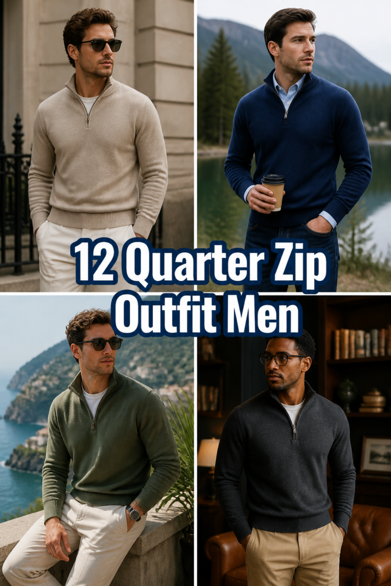 😎 12 Quarter Zip Outfit Men