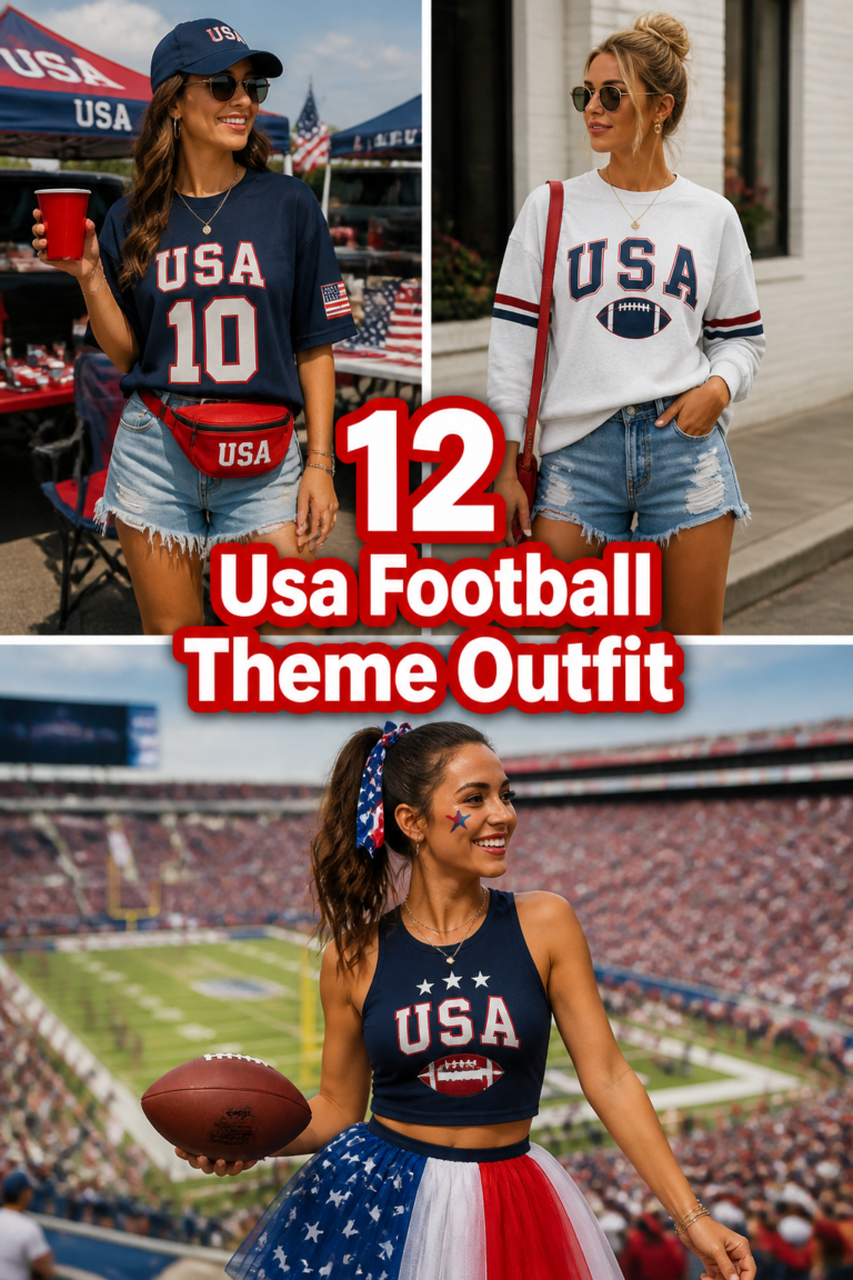 🏈 12 Usa Football Theme Outfit